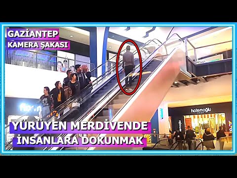 Yürüyen Merdivende İnsanlara Yürümek #Gaziantep