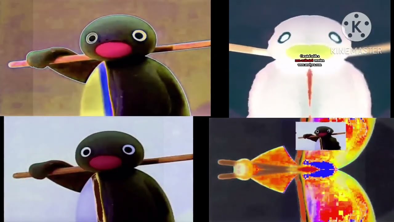 YTP 4 Pingu Outro Quadparison