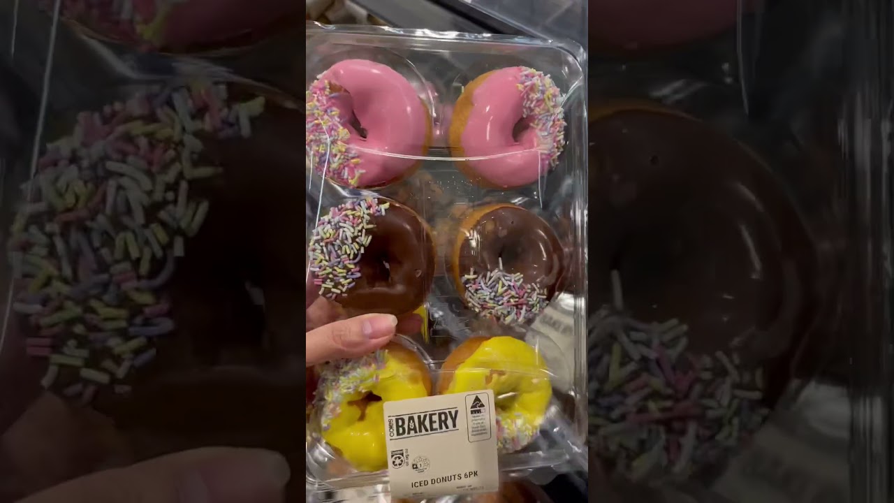 🌈#yummy #donuts #trending #coles #satisfying #dessert #shorts 🌈 #helenlifeinaustralia