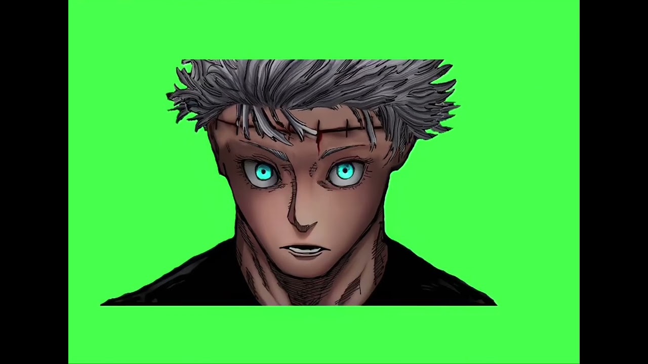 Yuta in Gojo body manga green screen animation