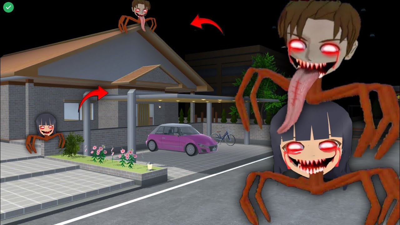 YUTA MIO Baby Big Head Horror Zombie 😱 | SAKURA School Simulator Horror Drama 👺