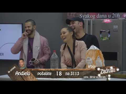 Zadruga - Milan i Ana simuliraju film Varljivo leto - 17.02.2018.