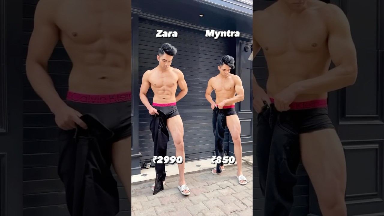 Zara V/s myntra ❤️🫶#mensfashion #fashion #style #stylish #trending #shorts #outfit #lovesong #song