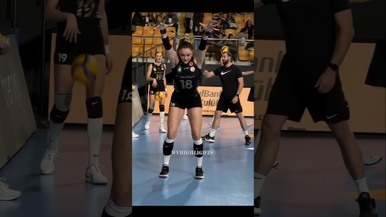 Zehra Gunes Pre-game Warm Up 🔥 - Turkish Women Volleyball Star
