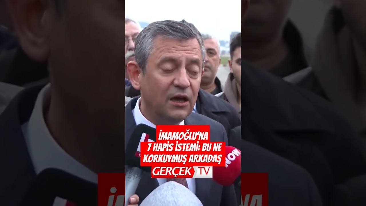 Özgür Özel'den, Ekrem İmamoğlu'na 7 hapis istemi açıklaması: Bu ne korkuymuş arkadaş ya!