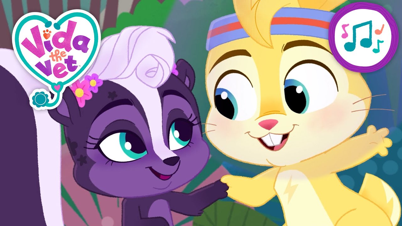 Zigzag’s Skunk Spray Song | Vida the Vet Music Video | Animal Cartoons for Kids