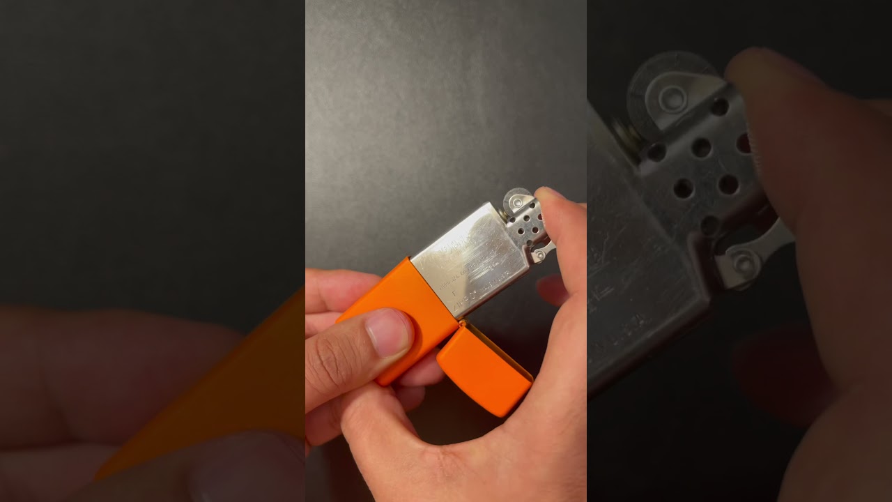 Zippo Slim Lighter! 🔥 lovin the orange 🍊
